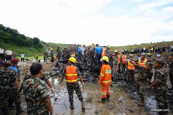 पोखराका लागि उडेको सौर्य एयरलाइन्सको जहाज बुधबार बिहान दुर्घटना