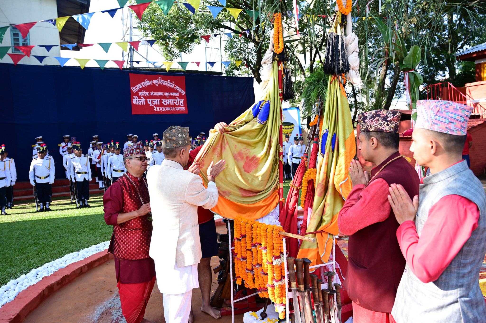 बडादसैंमा नेपाल प्रहरीको मैलोपूजा : ७१ बर्षदेखि निरन्तर