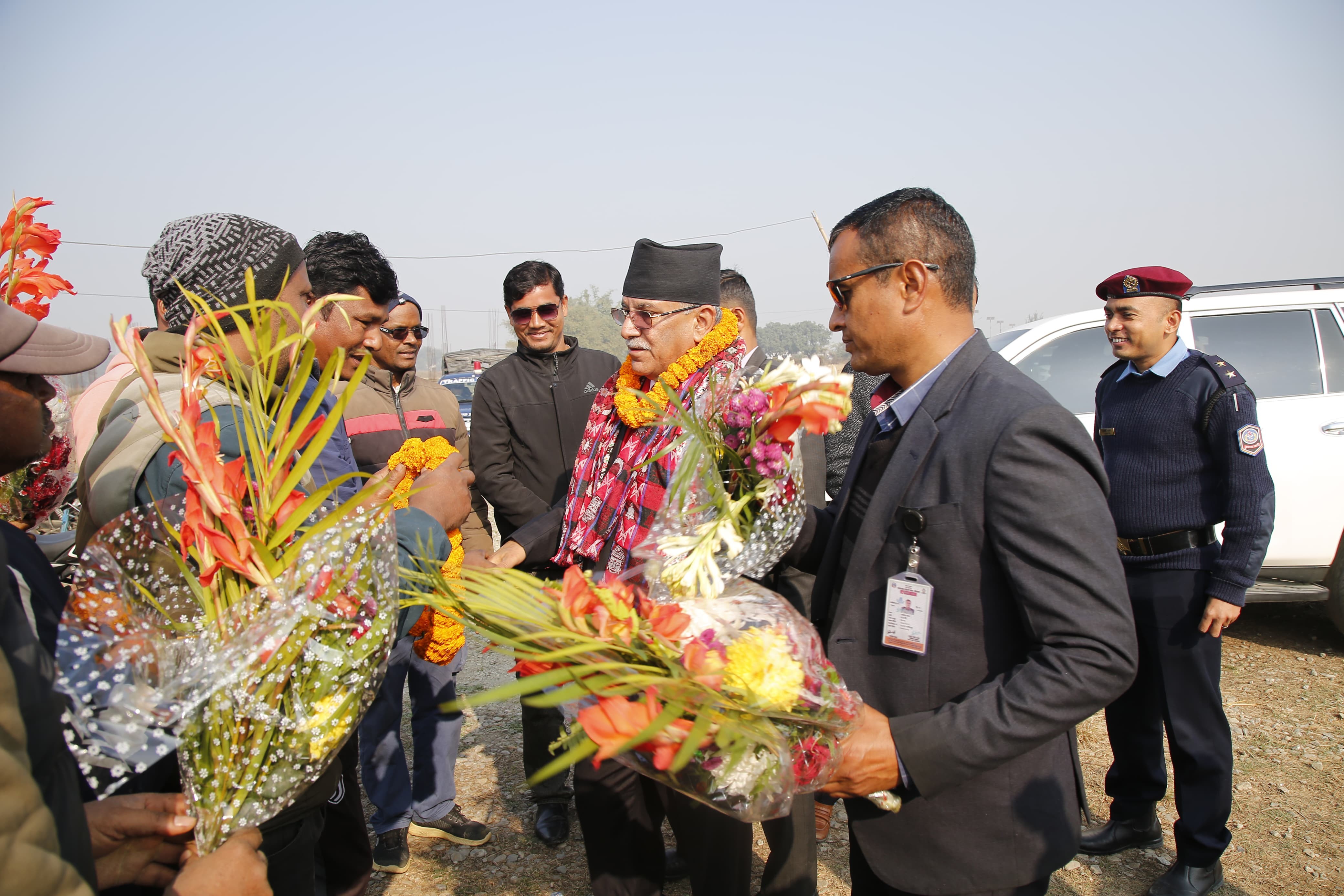 गिरिजाप्रसाद कोइराला अन्तर्राष्ट्रिय रंगशाला छिटो सम्पन्न गर्न सरकारले ध्यान दिनुपर्छ : अध्यक्ष दाहाल 